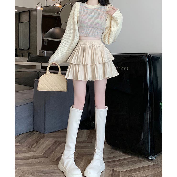 スエード フリルプリーツミニスカート スカート | kirakiraShop  | 詳細画像18 