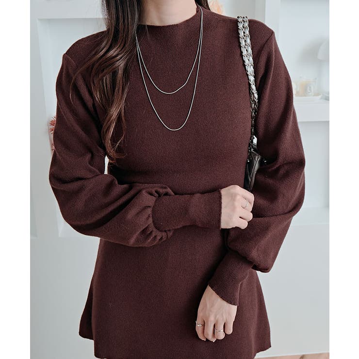 フレアシルエットクルーネックニットトップス トップス ニット | kirakiraShop  | 詳細画像24 