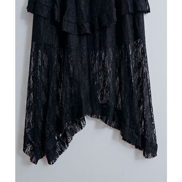 レースティアードアシンメトリースカート スカート レーススカート | kirakiraShop  | 詳細画像20 