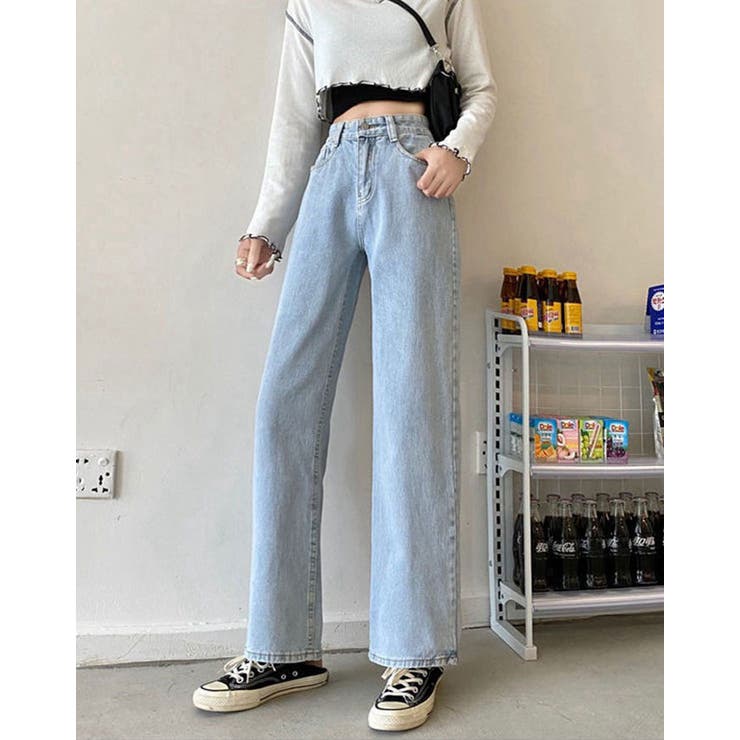 独特の上品 LOOSE レア24】HIGH JEANS デニム ワイド ハイ