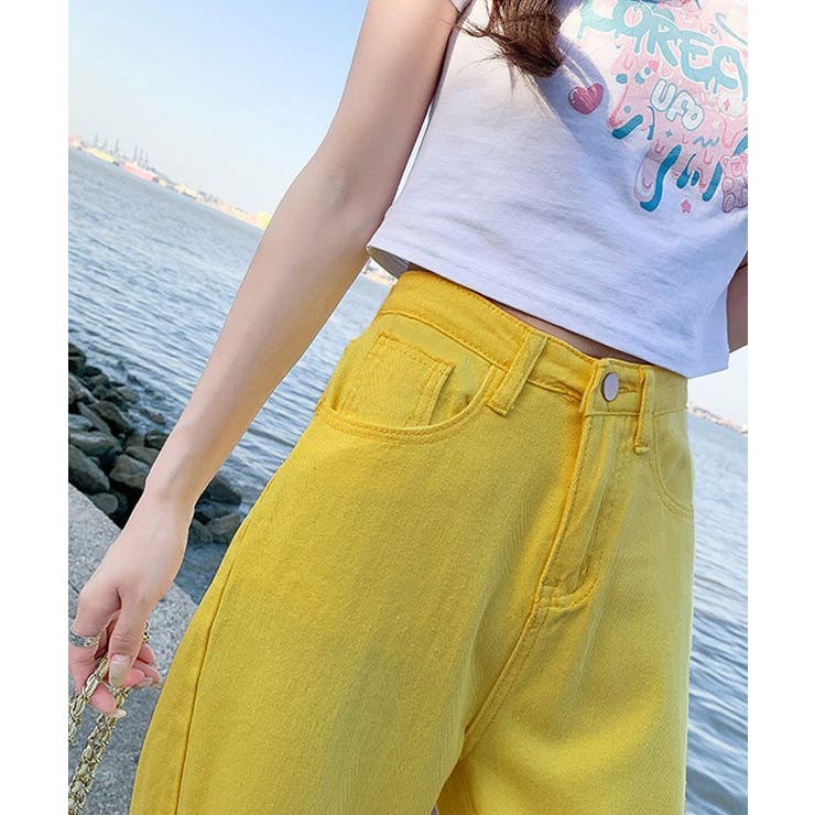 独特の上品 LOOSE レア24】HIGH JEANS デニム ワイド ハイ