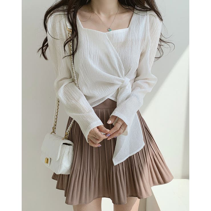 フロントリボンブラウス 2サイズ トップス | kirakiraShop  | 詳細画像12 