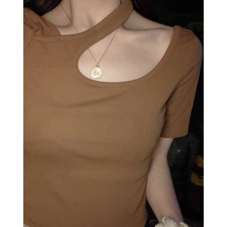 APRIORITY レディース ショート丈 tシャツ 後染め キラキラ クロス ssg0131-m.jpg