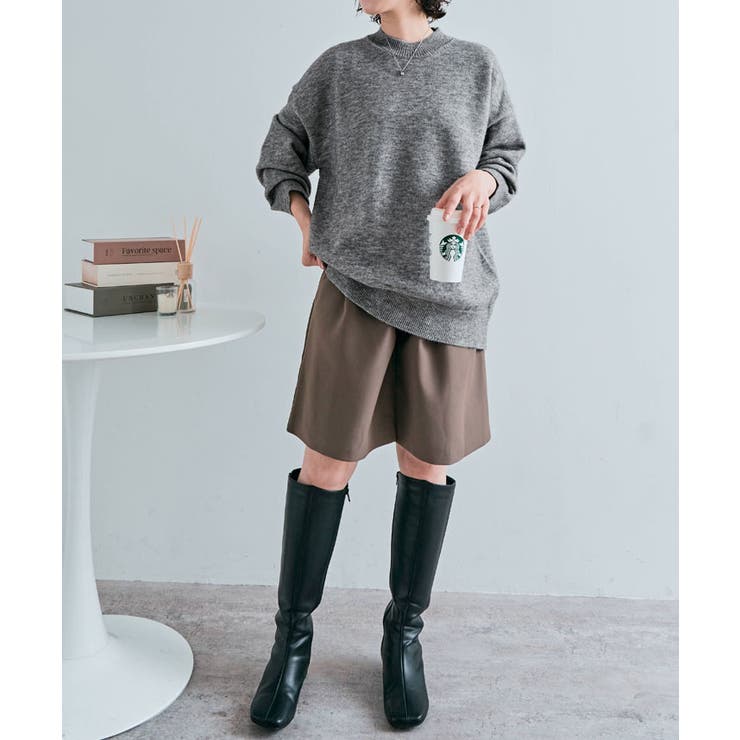 ミックスカラーオーバーニット ユニセックス カラーニット[品番