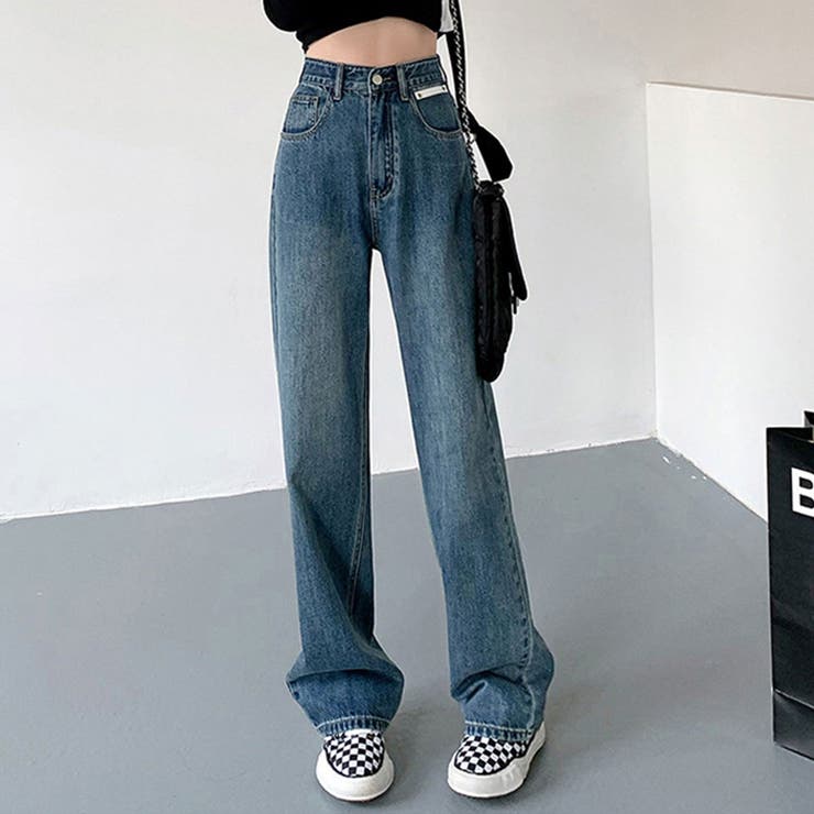 SOMETHING Something サムシング LISA セミワイド デニムパンツ