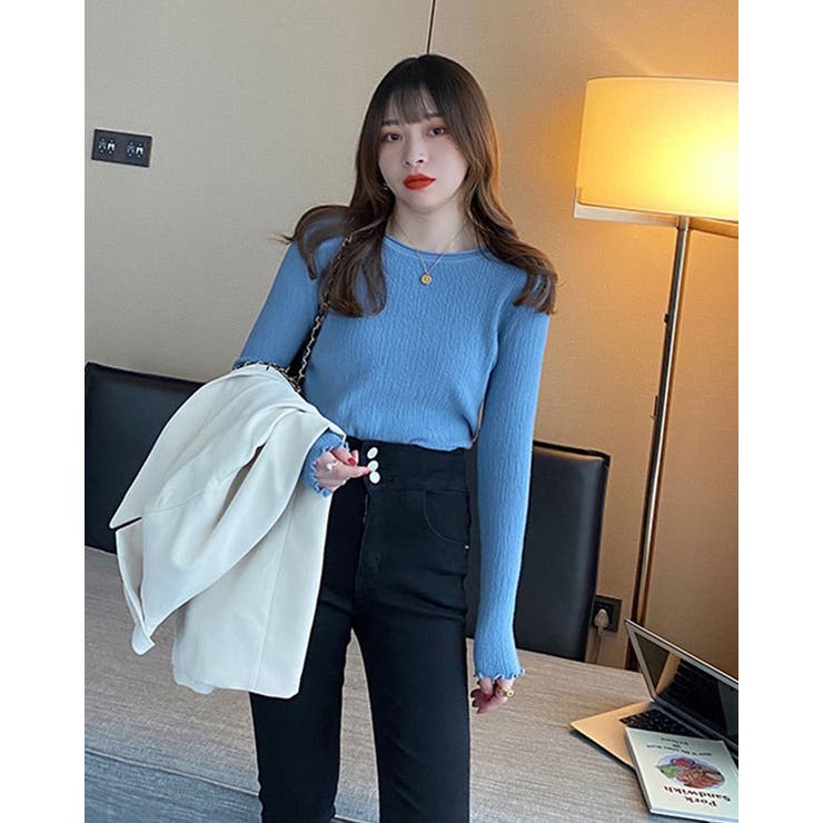 楊柳メロウニットソー ニットトップス ニットソー | kirakiraShop  | 詳細画像17 