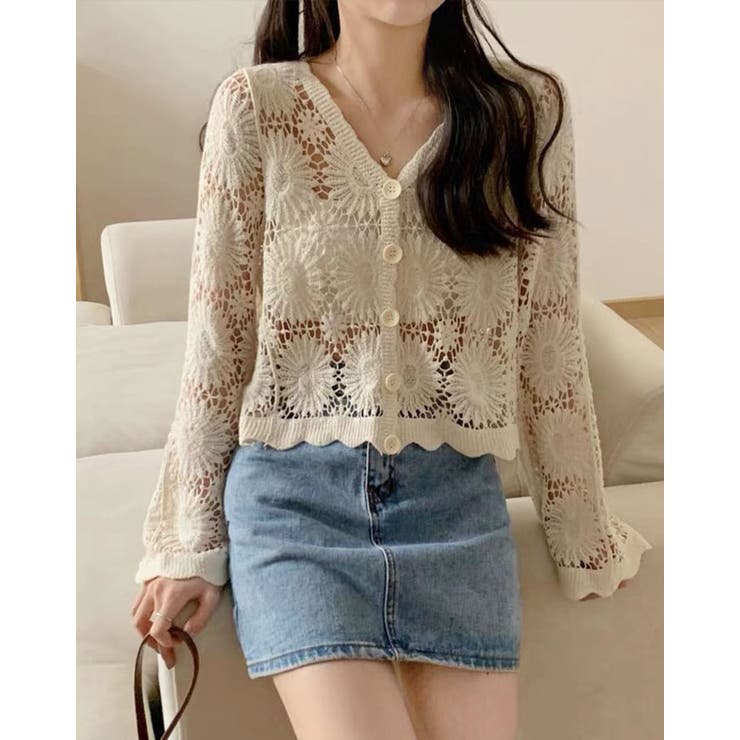 6（ロク）の「＜6(ROKU)＞KAGIBARI CARDIGAN/カーディガンΨ