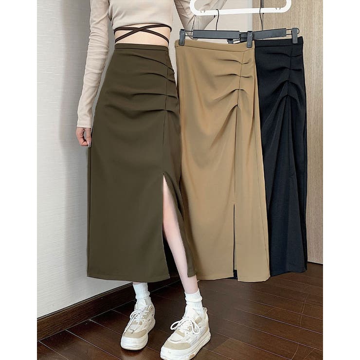 DT MaxMara ★ キャディ素材 ペンシルスカート HOSHI 4色 DT MaxMara ☆ キャディ製 ペンシルスカート COLONNA グリーン