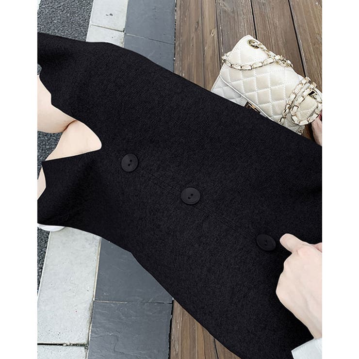 【SHOPLIST限定】フロントボタンニットスカート ボトムス ニットスカート | kirakiraShop  | 詳細画像4 