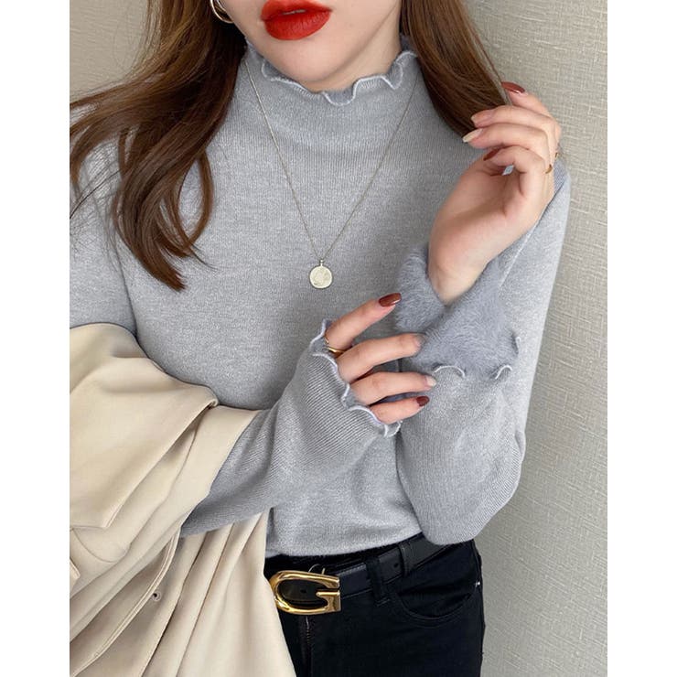 BRIEFING タートルネック Mサイズ グレー キュプラ混 高機能 裏起毛 スビンプラチナムコットン 超微起毛タートルネック/グレー