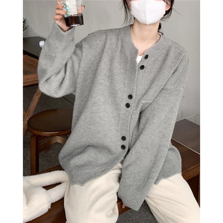 【SHOPLIST限定】ビッグシルエットボタンカーディガン トップス カーディガ… | kirakiraShop  | 詳細画像2 