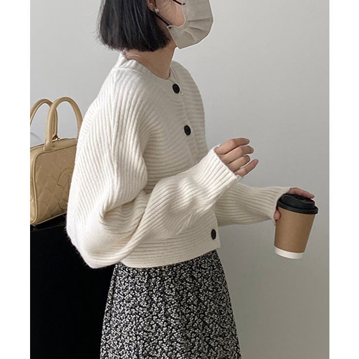 【SHOPLIST限定】横リブボレロニットカーディガン トップス ニット | kirakiraShop  | 詳細画像5 