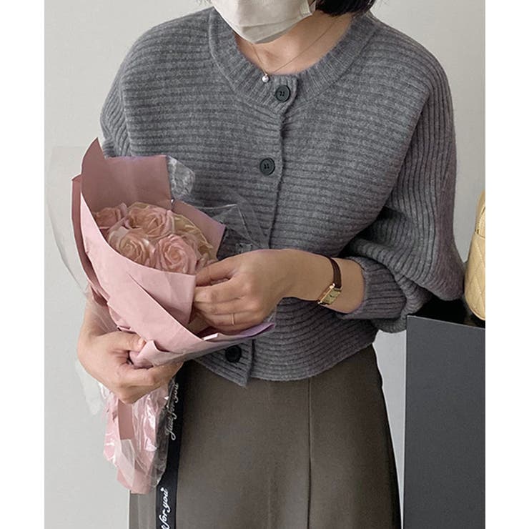 スカーラリブニットトレンカ　グリーン　L 新品 楽天市場】tumugu ツムグ ランダム リブ ニット フリル