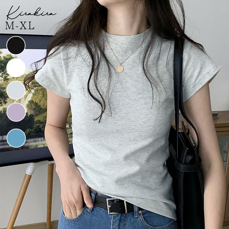 【SHOPLIST限定】レディーシルエットコットンTシャツ 5色 3サイズ | kirakiraShop  | 詳細画像1 