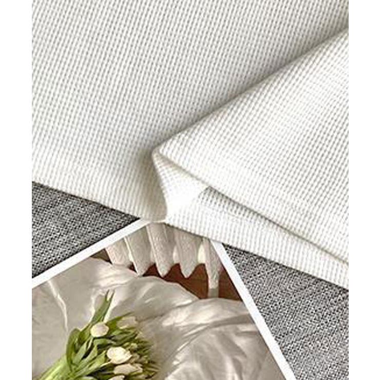 コットンワッフルUネックタンクトップ 7色 トップス | kirakiraShop  | 詳細画像18 