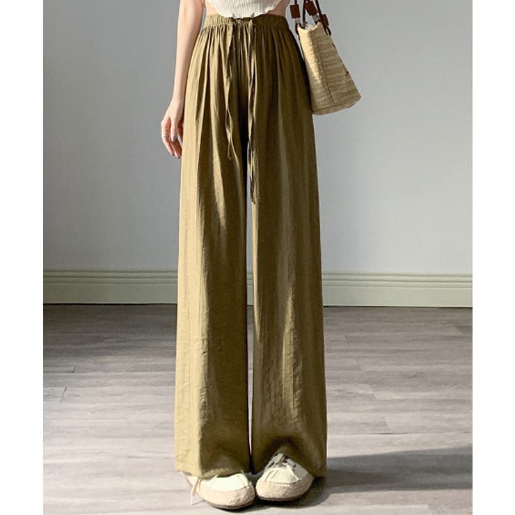 リラックスワッシャーワイドパンツ 4サイズ リラックス[品番