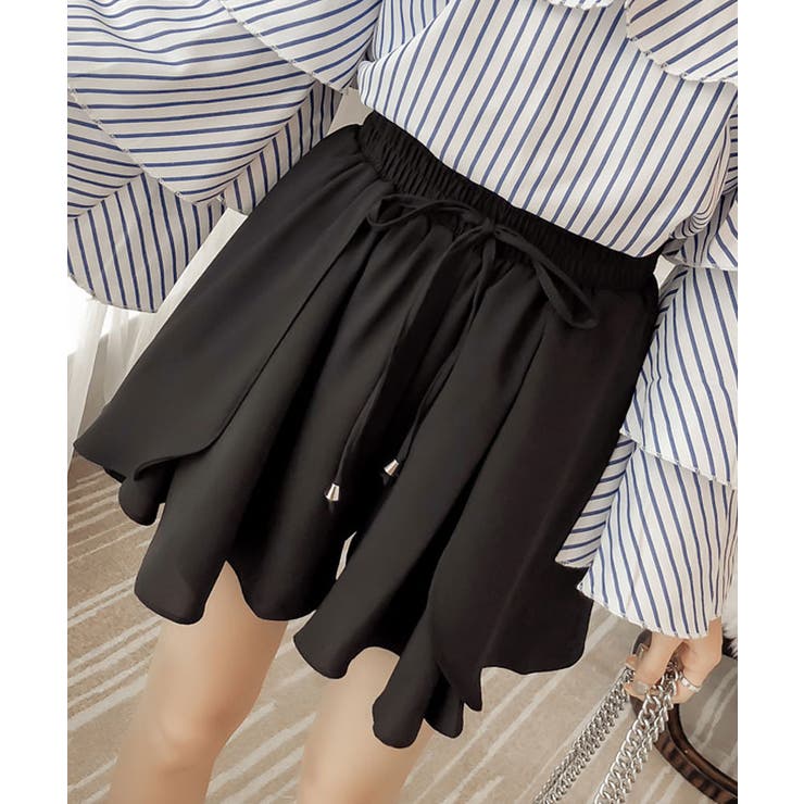 【SHOPLIST限定】レイヤードシフォンショートパンツ ボトムス ショートパン… | kirakiraShop  | 詳細画像2 