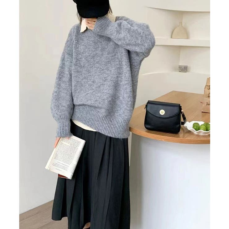 ❤️25新作 新品♡ maje 白ニットトップス♡　301 襟付スクエアリブニットトップス ｜ LIZ LISA（リズリサ）公式