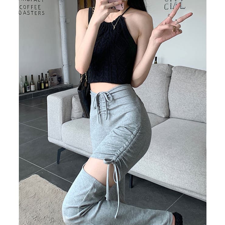 【SHOPLIST限定】サイドスリットブーツカットレギンス 2サイズ ボトムス | kirakiraShop  | 詳細画像25 