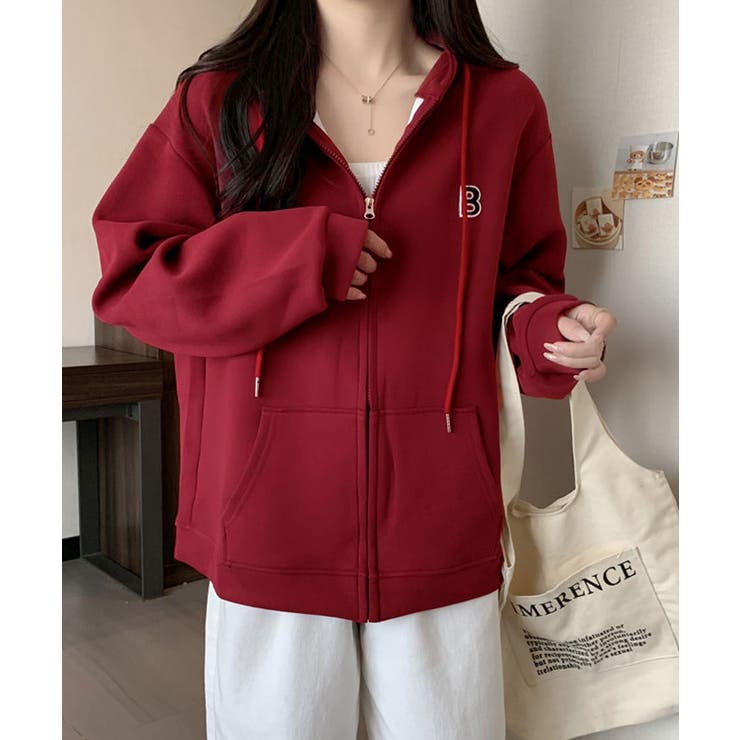 【SHOPLIST限定】裏起毛 オーバーシルエット ロゴパーカー | kirakiraShop  | 詳細画像21 