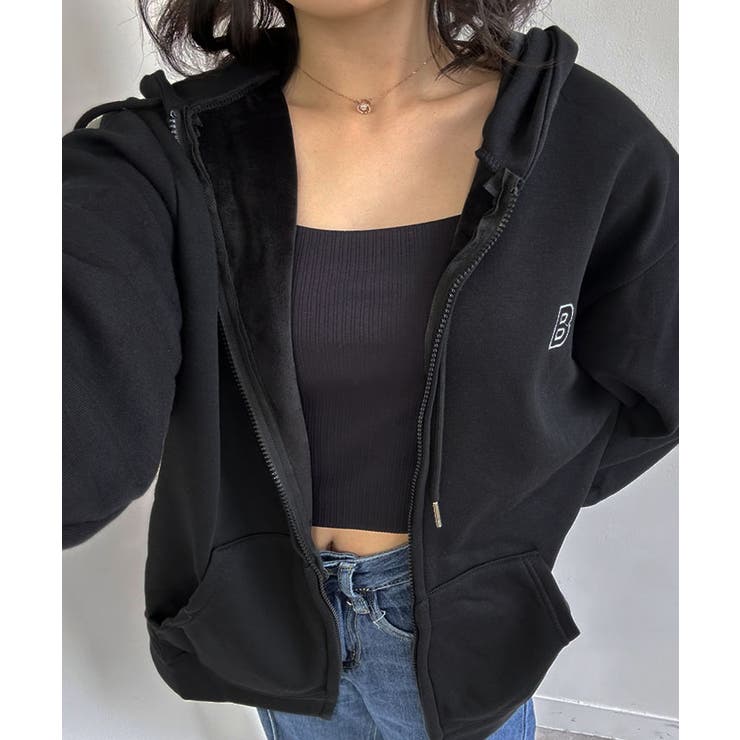 【SHOPLIST限定】裏起毛 オーバーシルエット ロゴパーカー | kirakiraShop  | 詳細画像4 