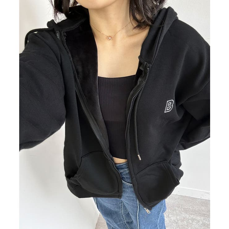 【SHOPLIST限定】裏起毛 オーバーシルエット ロゴパーカー | kirakiraShop  | 詳細画像5 