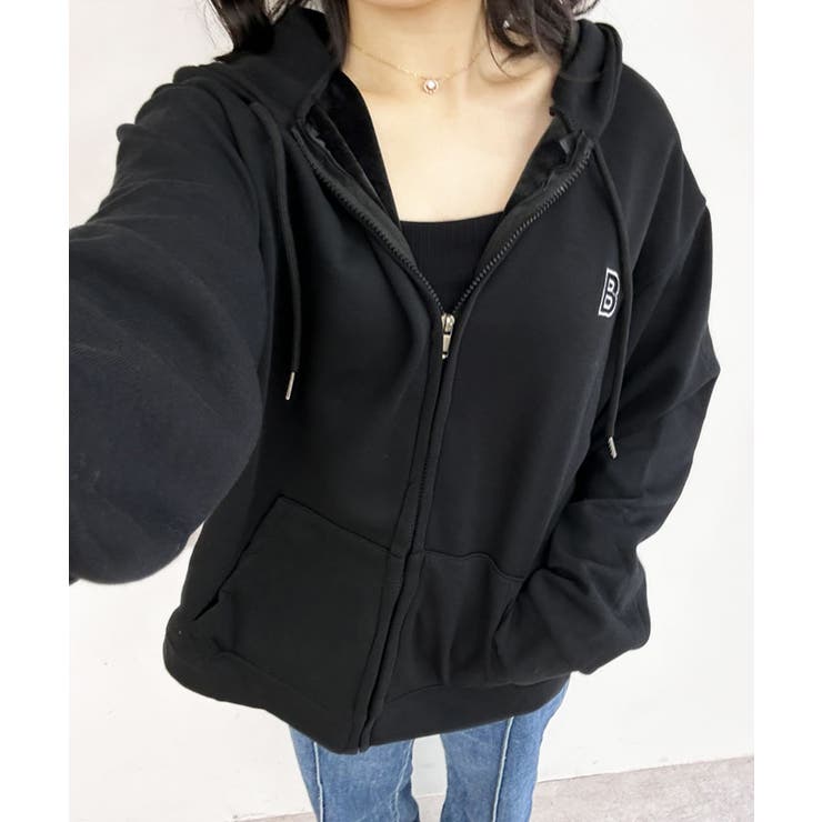 【SHOPLIST限定】裏起毛 オーバーシルエット ロゴパーカー | kirakiraShop  | 詳細画像8 