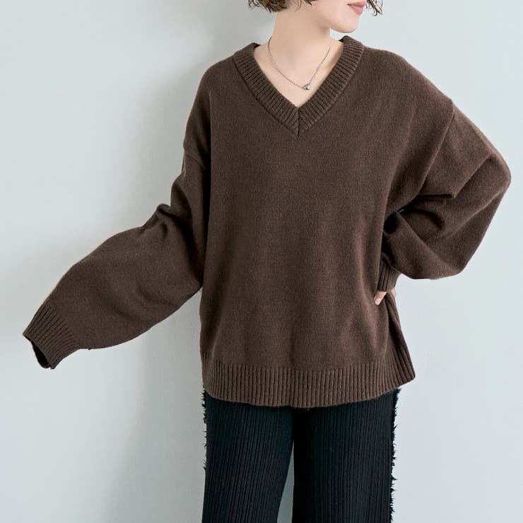 80〜90s VINTAGE ラメボーダーデザイン Ｖネックニット 80s vintage THANE カシミヤニット Vネック カシミヤ100