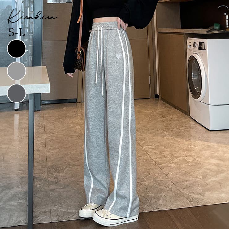 サイドラインブーツカットスウェットパンツ 3サイズ ボトムス