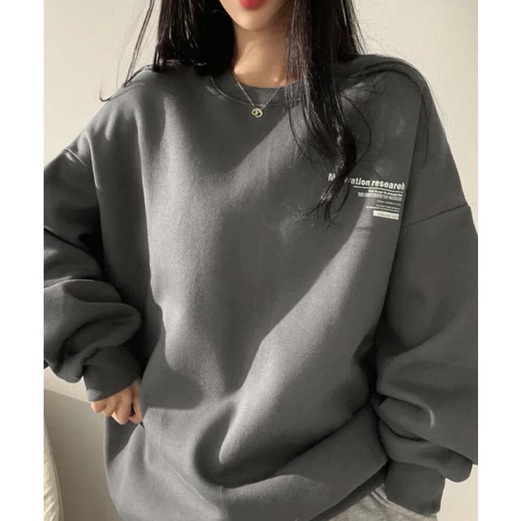 【新品、未使用】ダーリッチ❤️クリスタルロゴプルオーバー（グレー）裏起毛つき！ 別注 YALE カレッジロゴ 裏毛プルオーバー メンズ 送料無料