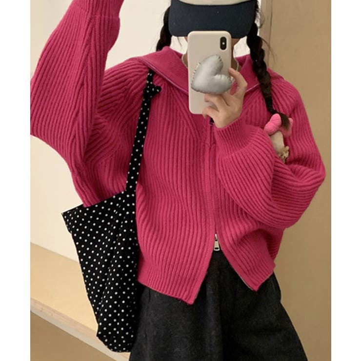 受注生産 SAILOR MOHAIR CARDIGAN BABY PINK セーラーモヘア
