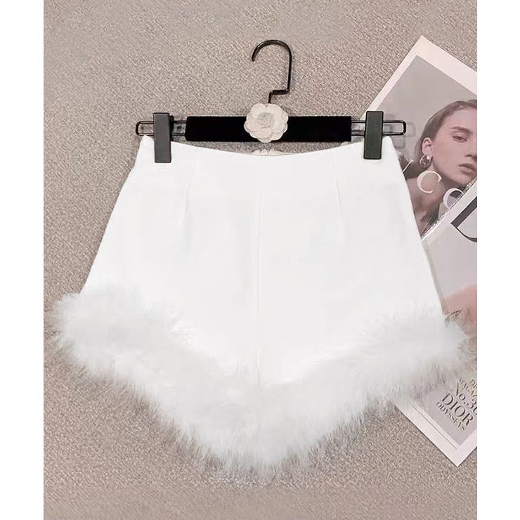 ハイウエストファーショートパンツ ハイウエストファーショートパンツ – pium