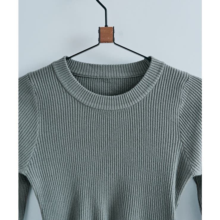 ショート丈リブニットトップス トップス リブニット | kirakiraShop  | 詳細画像24 