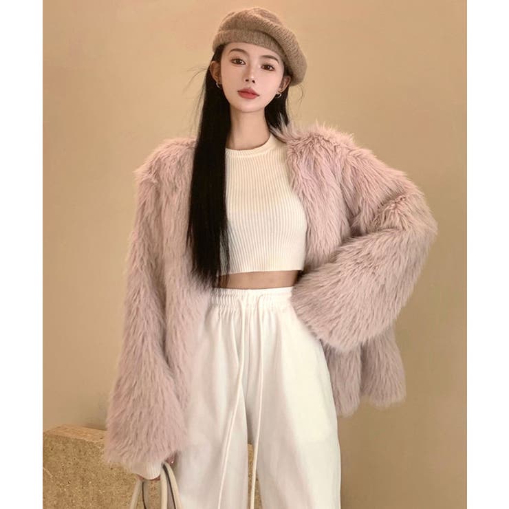 ショート丈リブニットトップス トップス リブニット | kirakiraShop  | 詳細画像11 