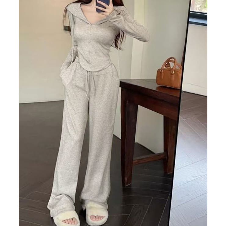 スウェットセットアップ トップス フード | kirakiraShop  | 詳細画像2 