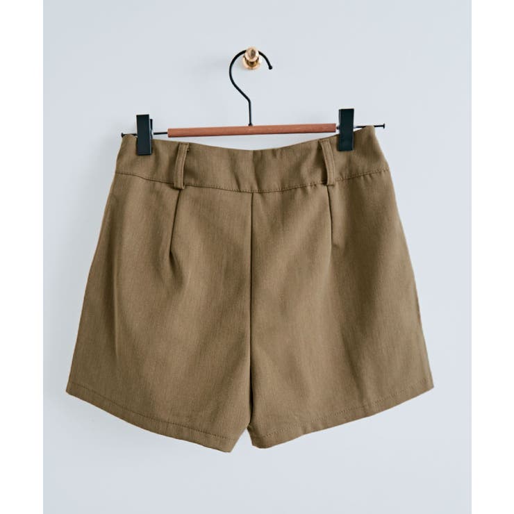 タック入りスラックスショートパンツ 全2色 ボトムス[品番