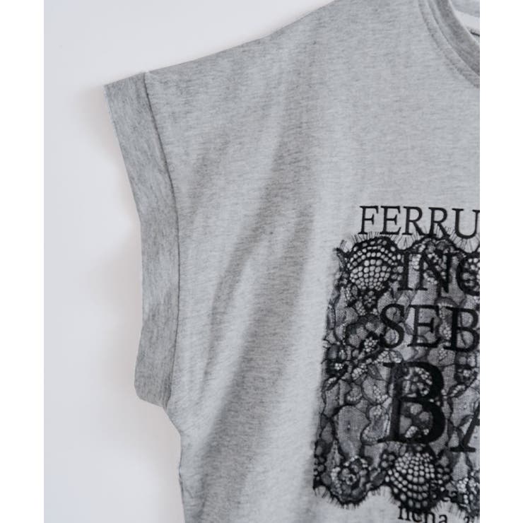 フロントレースロゴデザインTシャツ トップス ロゴ | kirakiraShop  | 詳細画像15 