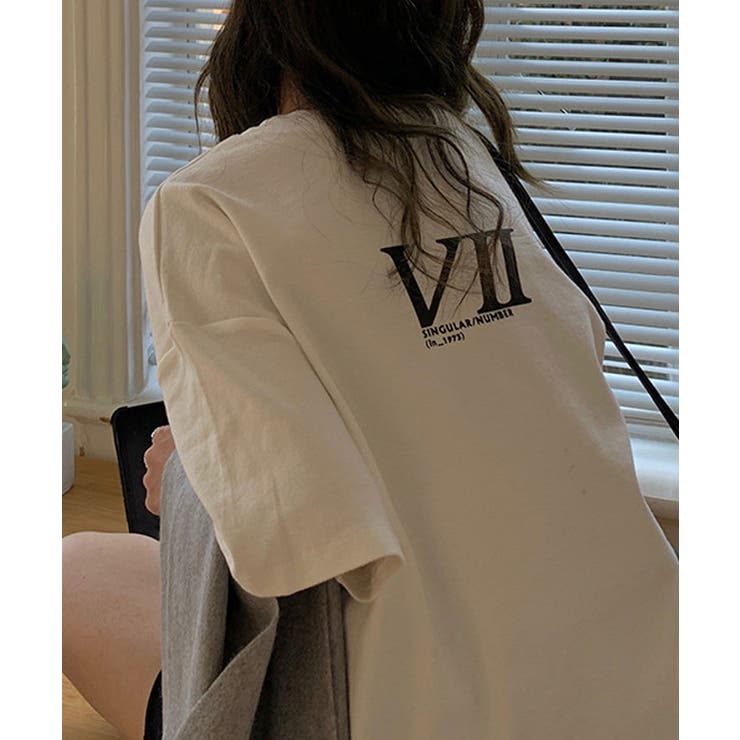 5色 Tシャツ 半袖 トップス ビックロゴ ドロップショルダー ♪ Tシャツ トップス 型押しロゴオーバーTシャツ レディース