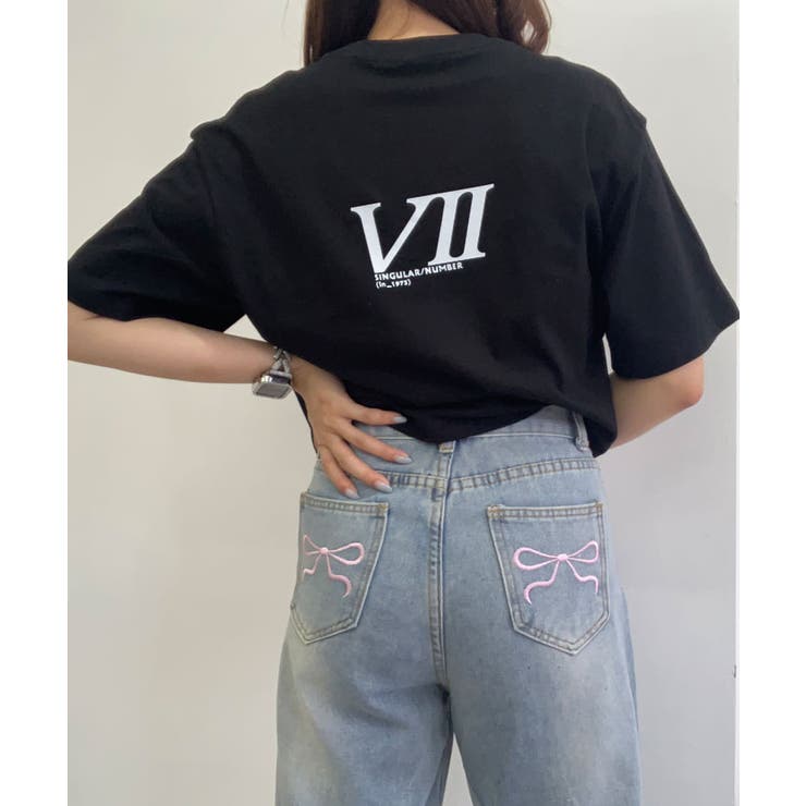 半袖ロゴデザインTシャツ トップス ロゴTシャツ | kirakiraShop  | 詳細画像6 