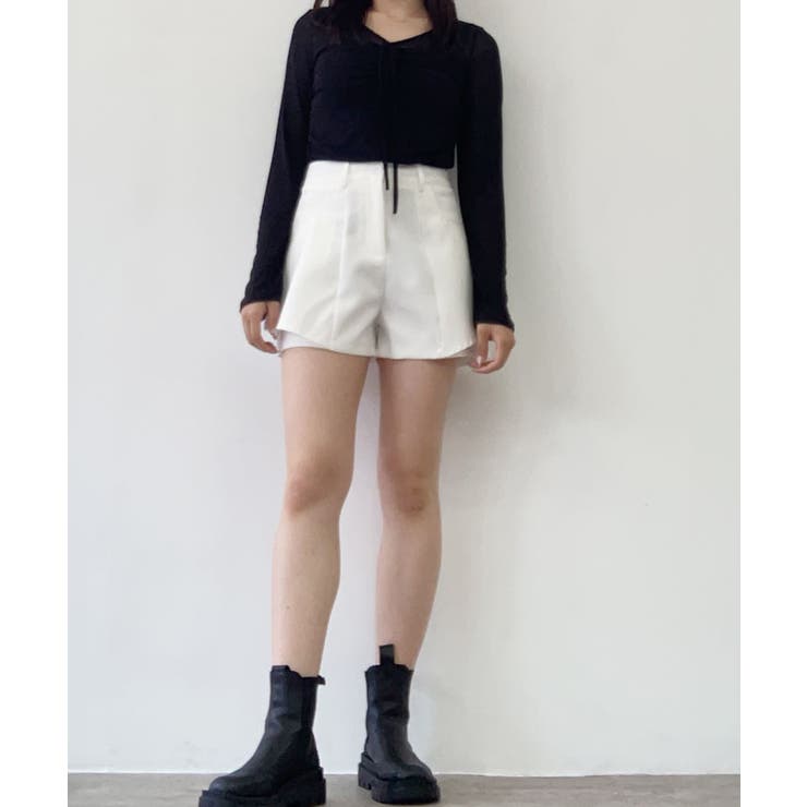 シャーリングリボンシアートップス シアートップス メッシュトップス | kirakiraShop  | 詳細画像19 