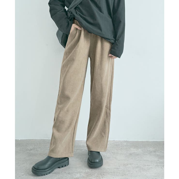 裏起毛コーデュロイフロントスリットパンツ 4サイズ ボトムス | kirakiraShop  | 詳細画像13 