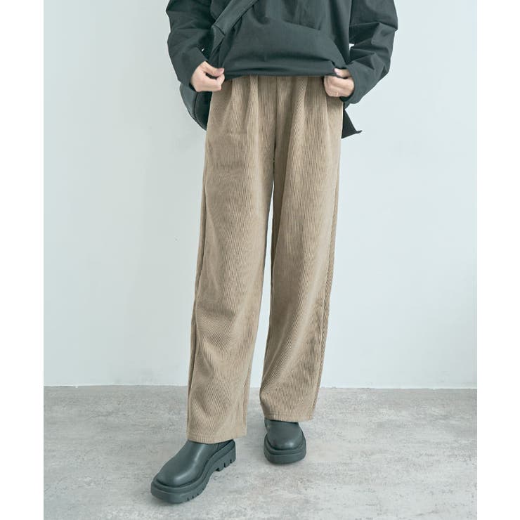 裏起毛コーデュロイフロントスリットパンツ 4サイズ ボトムス | kirakiraShop  | 詳細画像16 