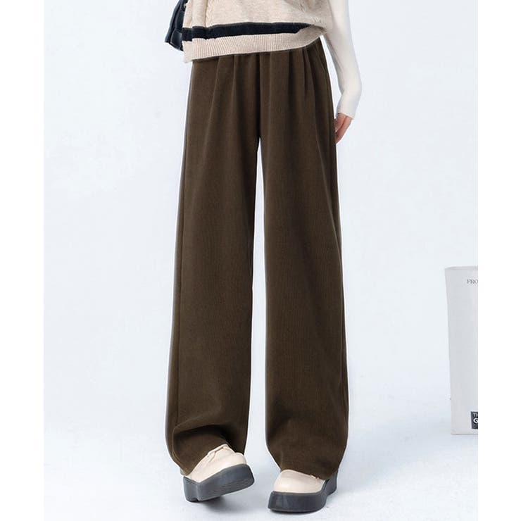 裏起毛コーデュロイフロントスリットパンツ 4サイズ ボトムス | kirakiraShop  | 詳細画像10 