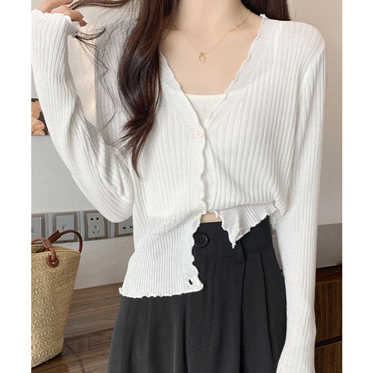ホワイト | メロウシアーカーディガン トップス カーディガン | kirakiraShop 