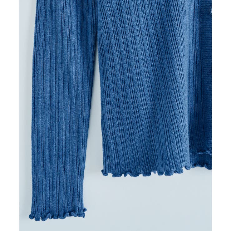 メロウフリルリブニットカーディガン トップス カーディガン | kirakiraShop  | 詳細画像23 