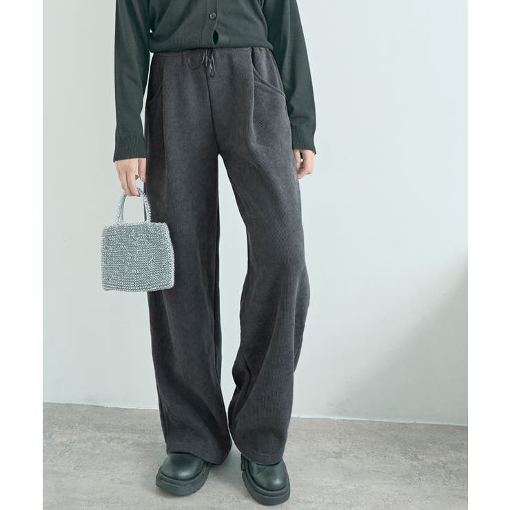 裏起毛セミワイドリブパンツ 4サイズ ボトムス | kirakiraShop  | 詳細画像16 