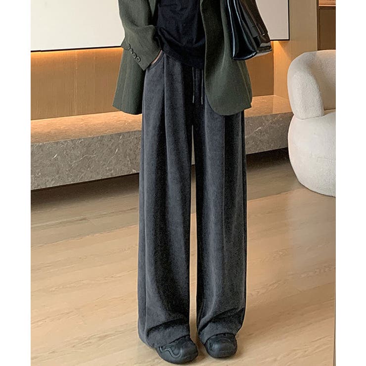 裏起毛セミワイドリブパンツ 4サイズ ボトムス | kirakiraShop  | 詳細画像10 