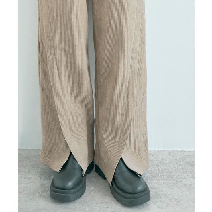 裏起毛コーデュロイフロントスリットパンツ 3サイズ ボトムス | kirakiraShop  | 詳細画像19 