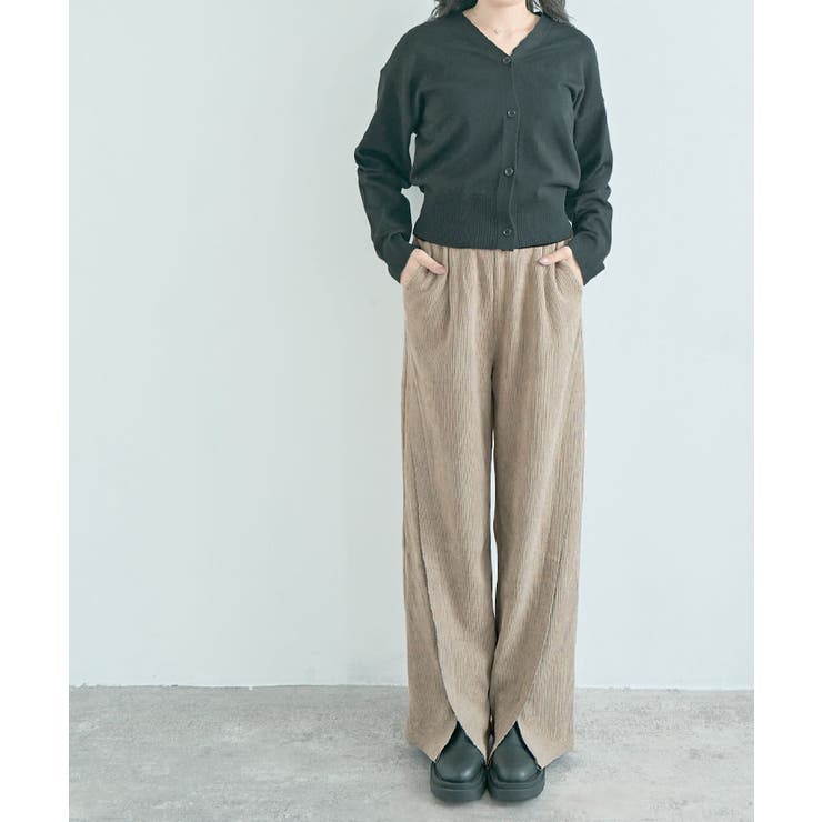 裏起毛コーデュロイフロントスリットパンツ 3サイズ ボトムス | kirakiraShop  | 詳細画像21 