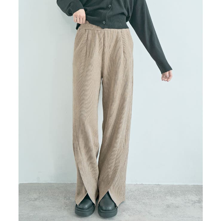 裏起毛コーデュロイフロントスリットパンツ 3サイズ ボトムス | kirakiraShop  | 詳細画像22 